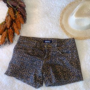 Cheetah print shorts